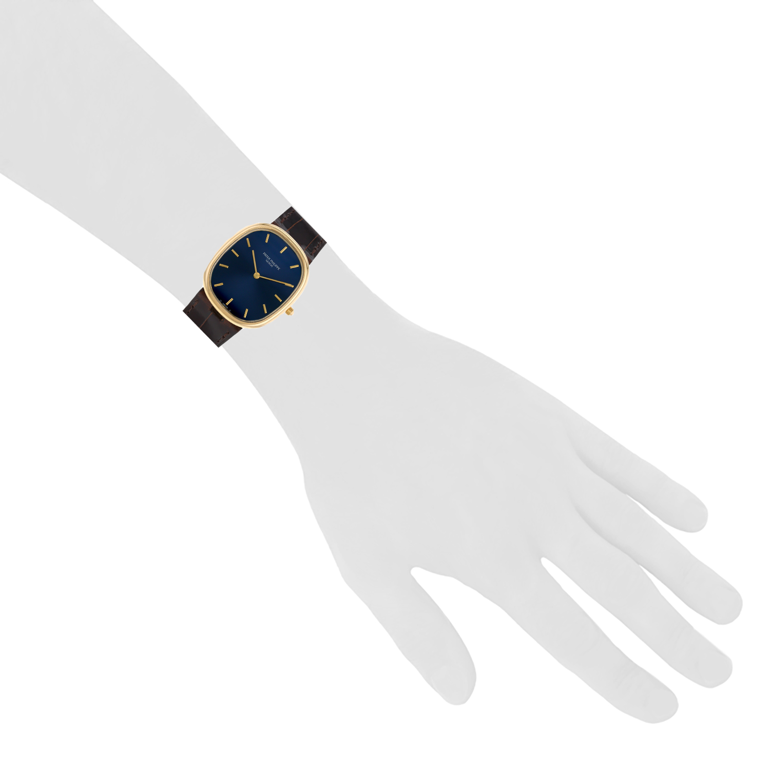 Patek Philippe Golden Ellipse Jumbo in yellow gold Ref: Patek Philippe - 3738  Circa 1990 - Detail D1