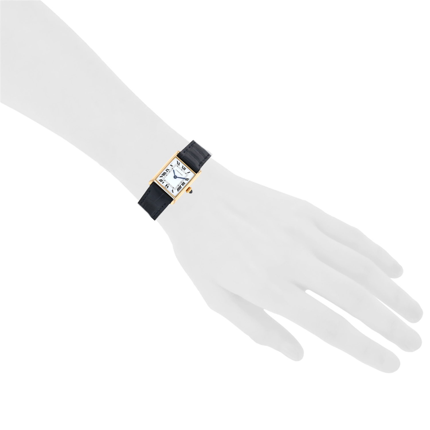 Orologio Cartier Tank Louis Cartier in oro giallo Ref: Cartier - 6711  Circa 1980 - Detail D1