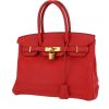 Hermès  Birkin 30 cm handbag  in Rouge Tomate togo leather - 00pp thumbnail