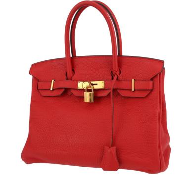 FonjepShops Borsa Hermes Birkin 403011 Sac a main Hermes Acapulco en toile orange et cuir orange