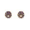 Tiffany & Co Jean Schlumberger earrings in yellow gold, enamel and diamonds - 00pp thumbnail