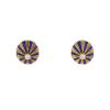 Tiffany & Co Jean Schlumberger earrings in yellow gold, enamel and diamonds - 360 thumbnail