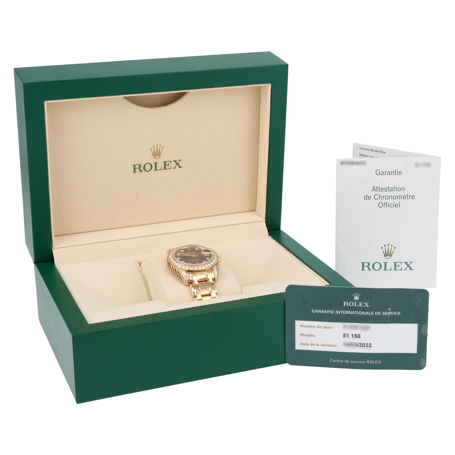Rolex Lady Datejust Pearlmaster  in yellow gold Ref: Rolex - 81158  Circa 2005