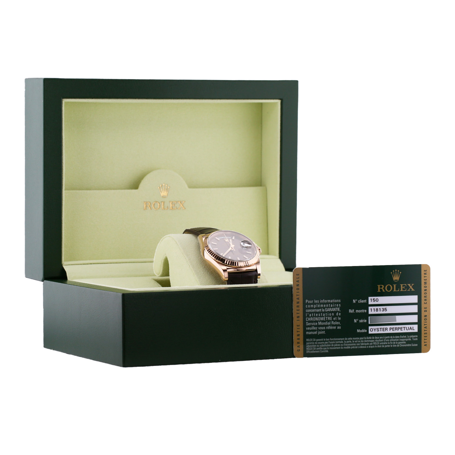 Rolex Day-Date  in pink gold Ref: Rolex - 118135  Circa 2014 - Detail D2