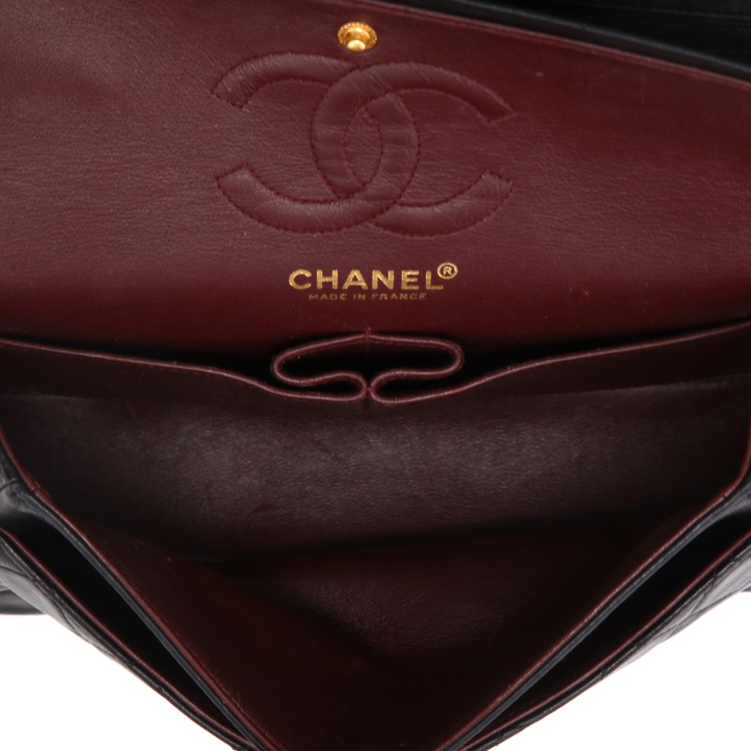 Borsa Chanel  Timeless modello piccolo  in pelle trapuntata nera - Detail D3