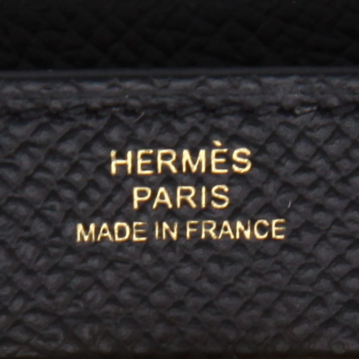 Hermès  Kelly wallet wallet  in black epsom leather - Detail D2