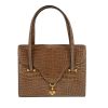 Sac à main Hermès  Vintage en crocodile porosus beige-miel - 360 thumbnail