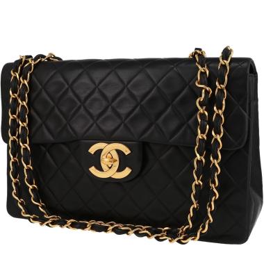 Bolso bandolera Chanel  Timeless Maxi Jumbo en cuero acolchado negro