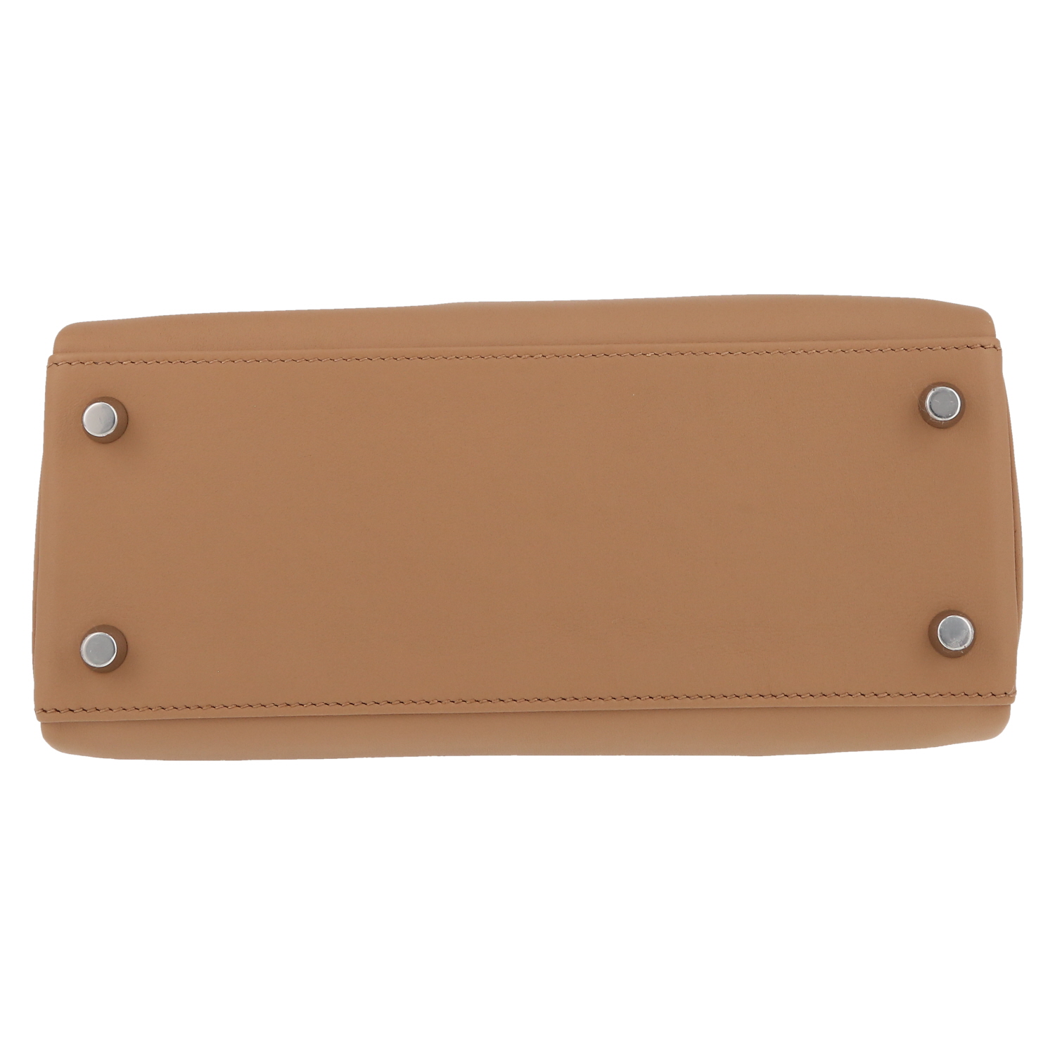 Bolso de mano Hermès  Kelly Colormatic en cuero swift beige, amarillo Lime azul y Mauve Sylvestre - Detail D1