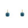 Pomellato Nudo Classic earrings in pink gold and blue topaz - 360 thumbnail