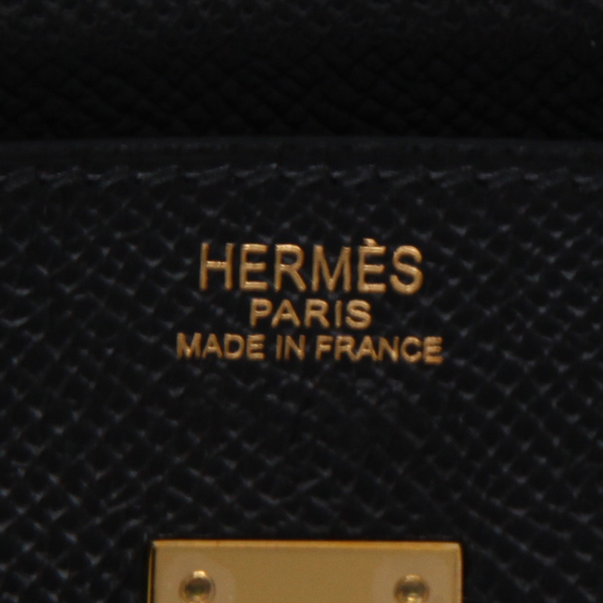 Hermès  Birkin 25 cm handbag  in black epsom leather - Detail D2