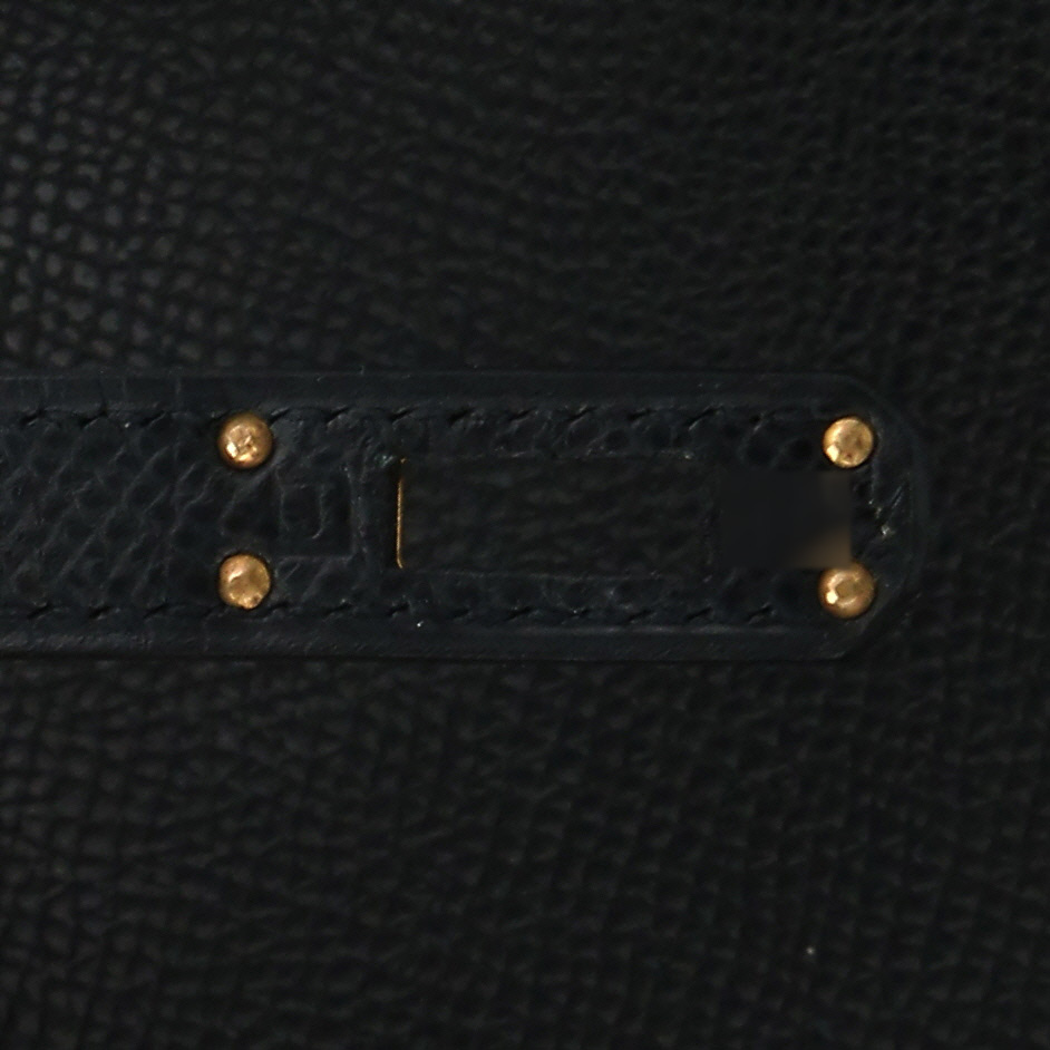 Hermès  Birkin 25 cm handbag  in black epsom leather - Detail D4