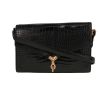 Hermès  Cordeau handbag  in black crocodile - 360 thumbnail