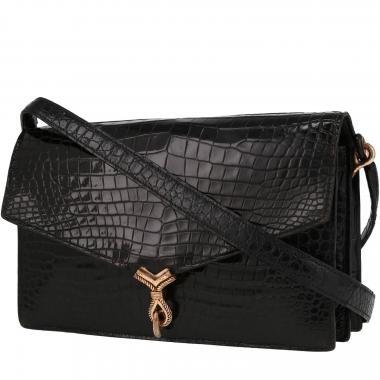 Hermès  Cordeau handbag  in black crocodile
