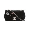 Bolso bandolera Chanel  Mini Timeless en satén negro - 360 thumbnail