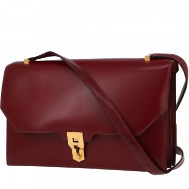 Hermès  Pax shoulder bag  in red H box leather
