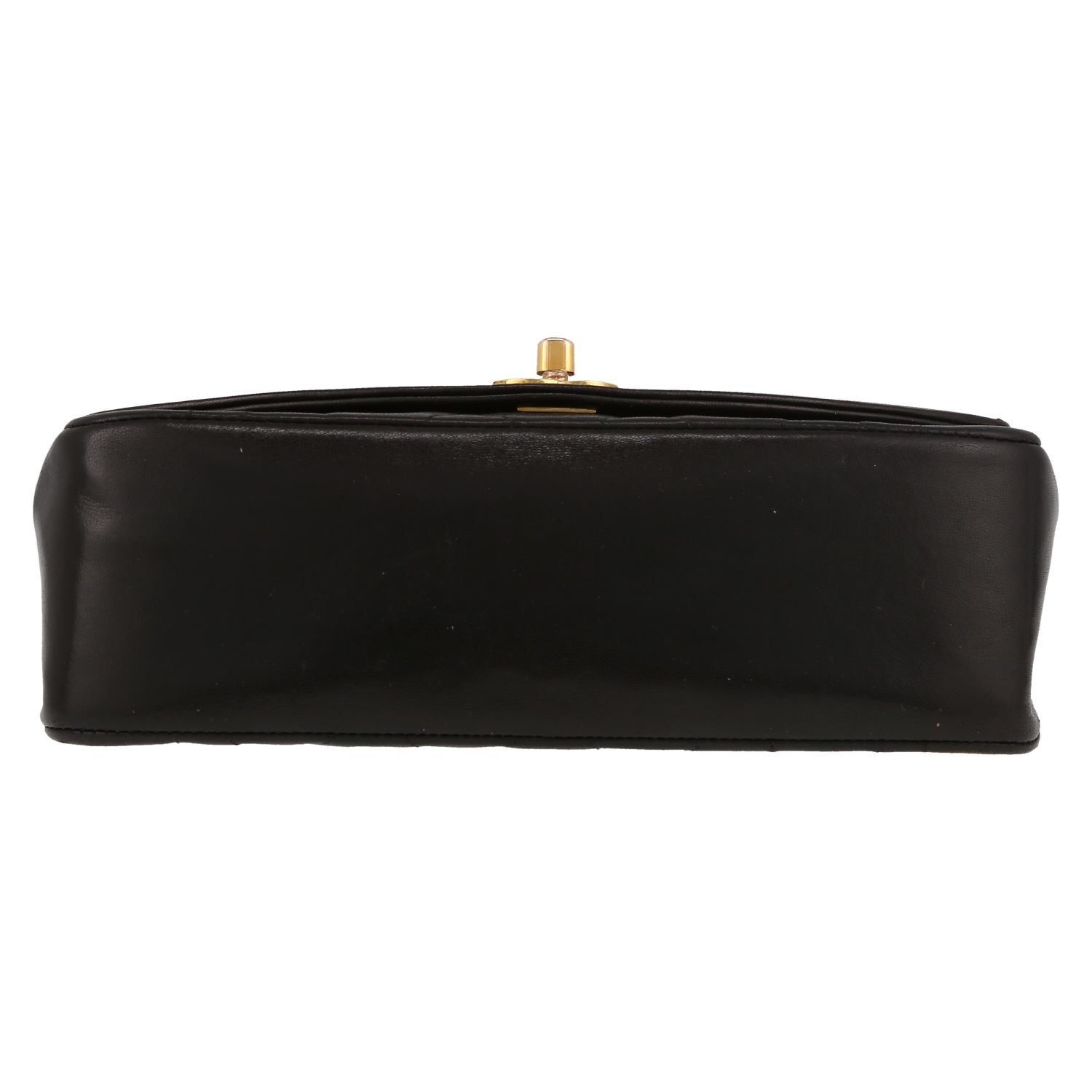 Sac bandoulière Chanel  Vintage Diana en cuir matelassé noir - Detail D1