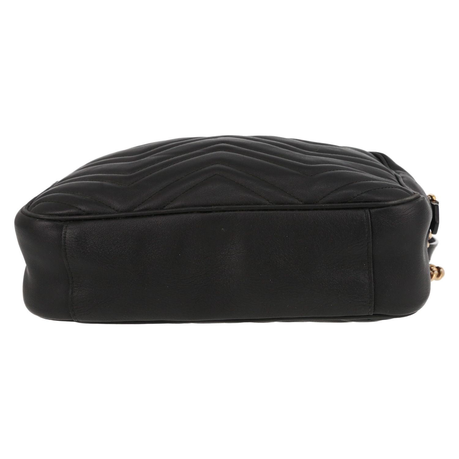 Gucci  GG Marmont Camera shoulder bag  in black quilted leather - Detail D1