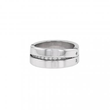 Articulated Fred  ring in white gold and diamonds