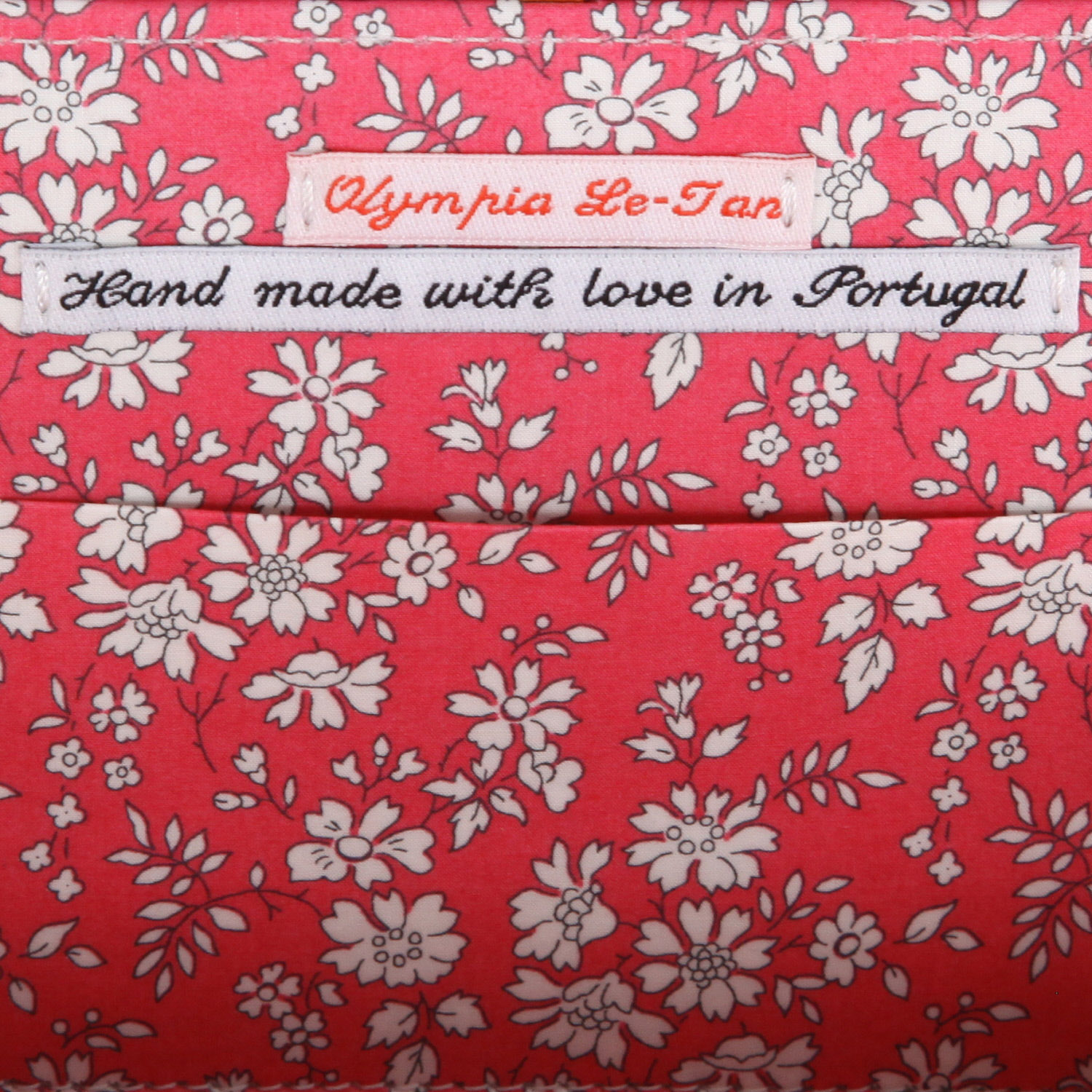 Minaudière Olympia Le-Tan The Pop Rock Best songs 80s - 90s en toile rose - Detail D3