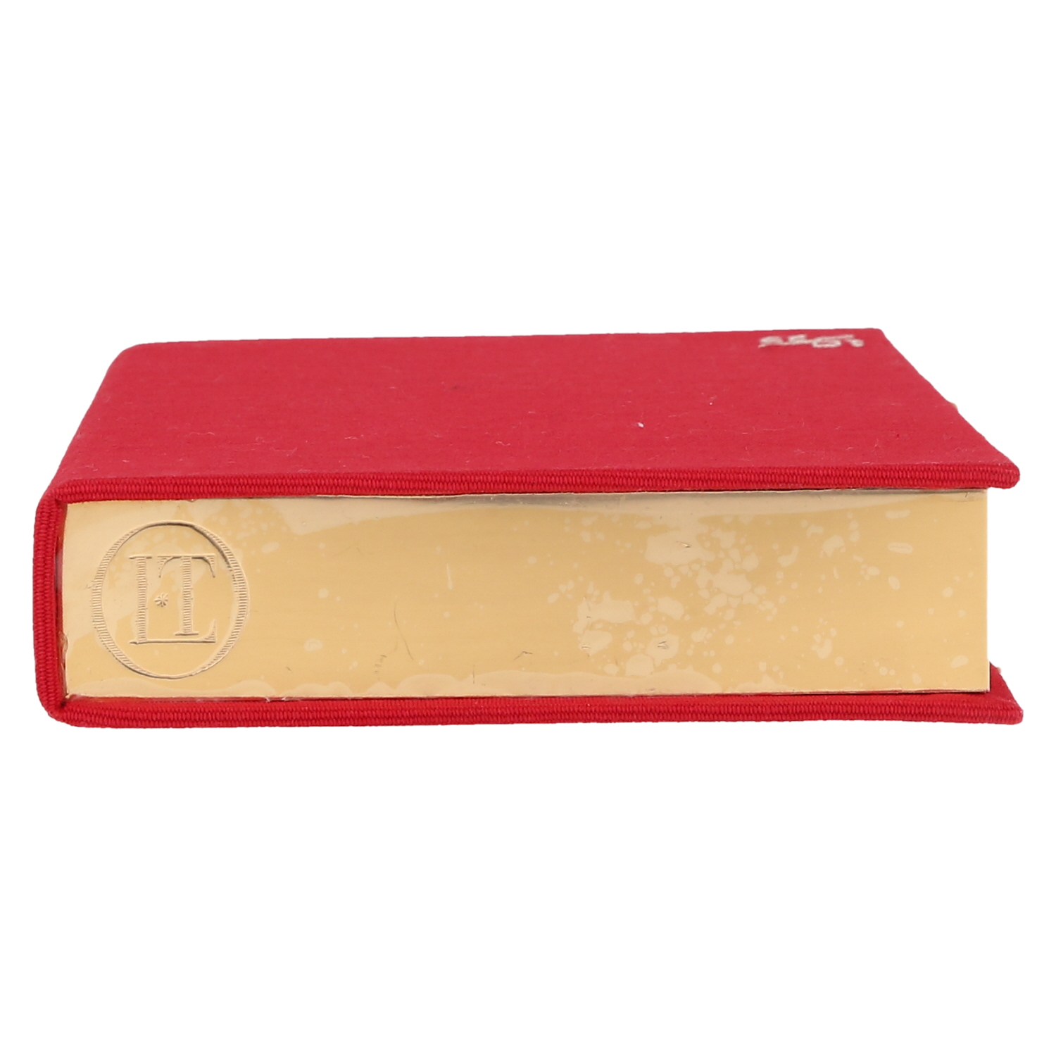 Olympia Le-Tan Giuseppe di Lampedusa Il Gattopardo clutch  in red canvas - Detail D1