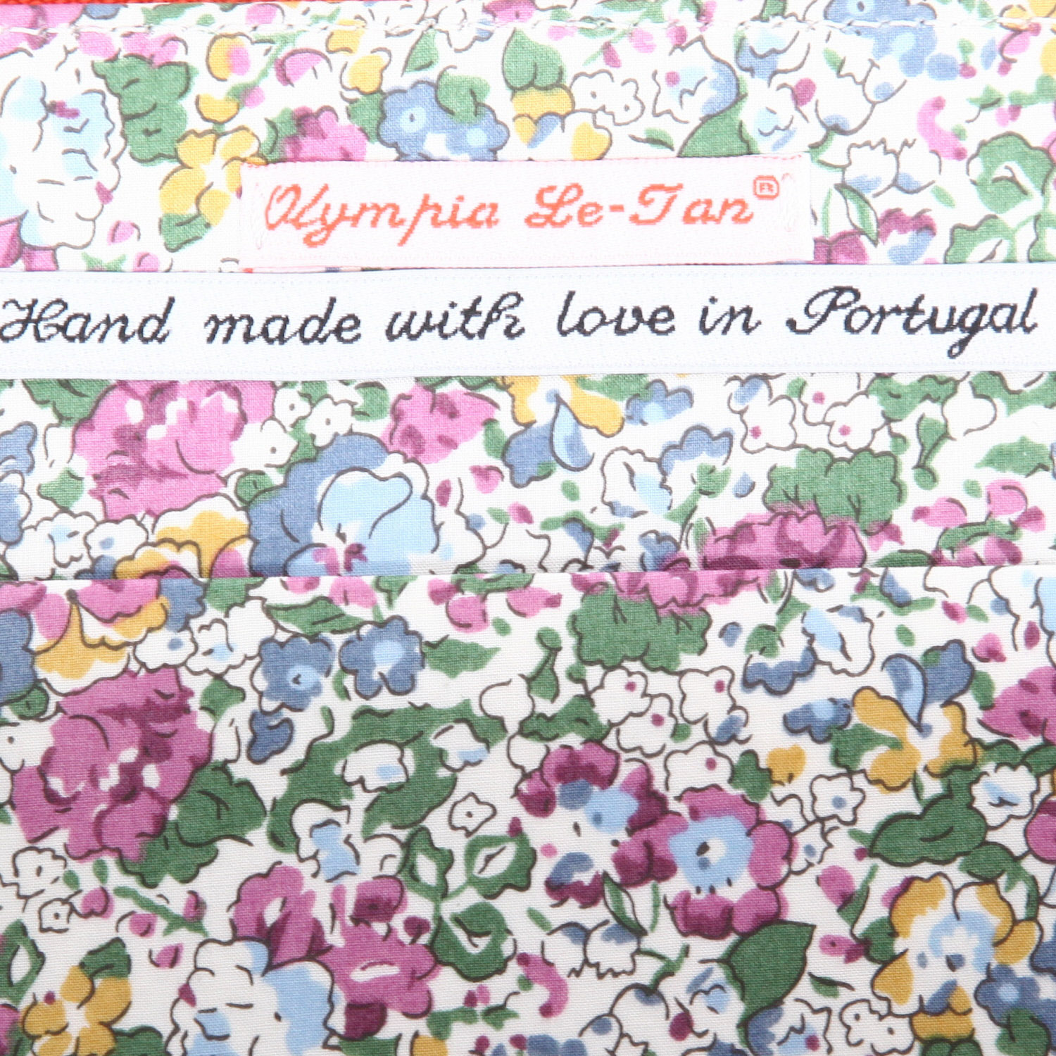 Olympia Le-Tan George Barbier 1922 La Belle Dame sans merci handbag/clutch  in red canvas - Detail D3