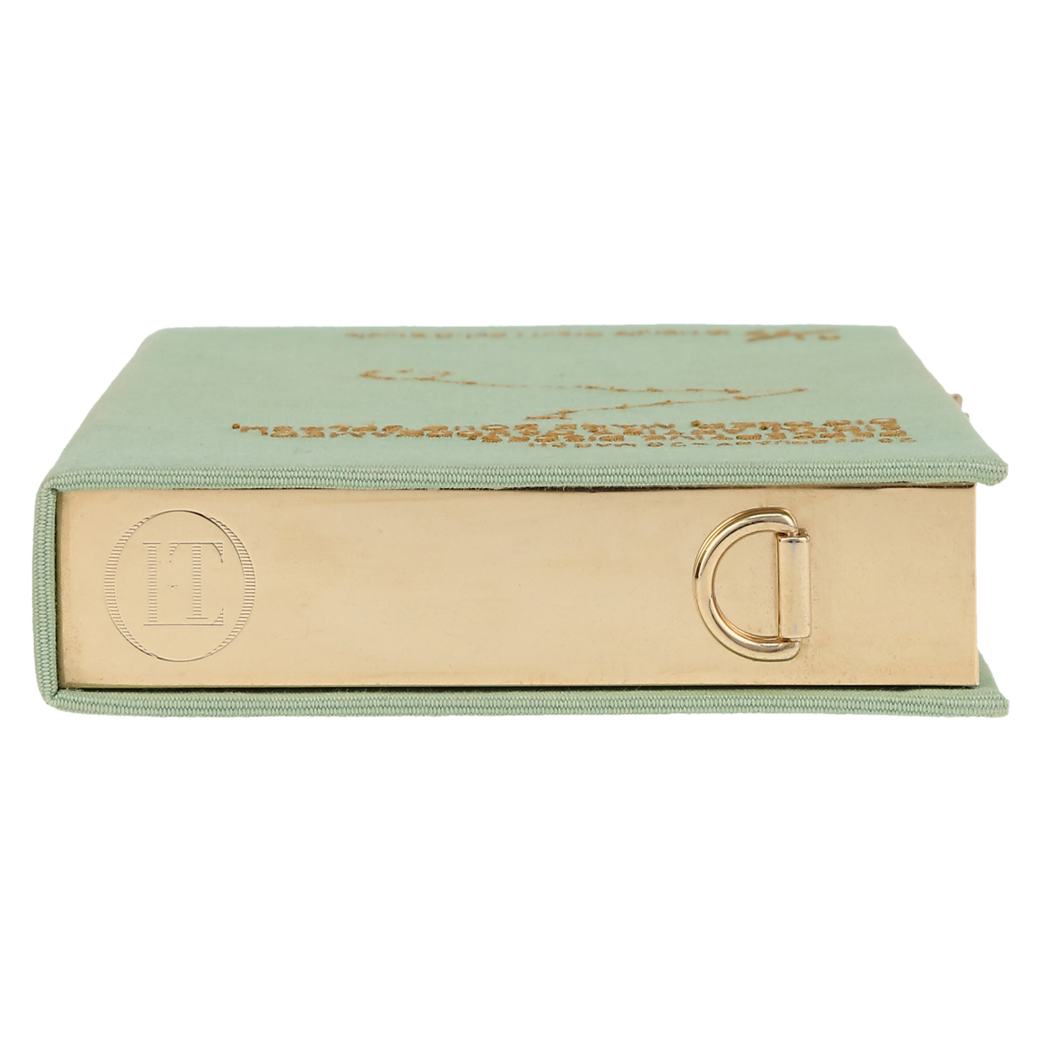 Olympia Le-Tan Stella Andromeda Pisces shoulder bag  in green canvas - Detail D1