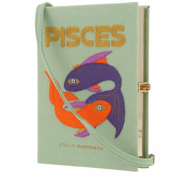 Bolso bandolera Olympia Le-Tan Stella Andromeda Pisces en lona verde
