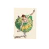 Olympia Le-Tan Degas Degas pouch  in beige, green and yellow canvas - 360 thumbnail