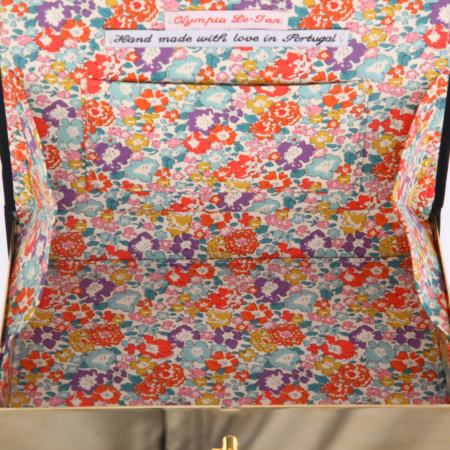 Sac/pochette Olympia Le-Tan Larry Saunders "Tu paieras" de ta chair en toile noire - Detail D2