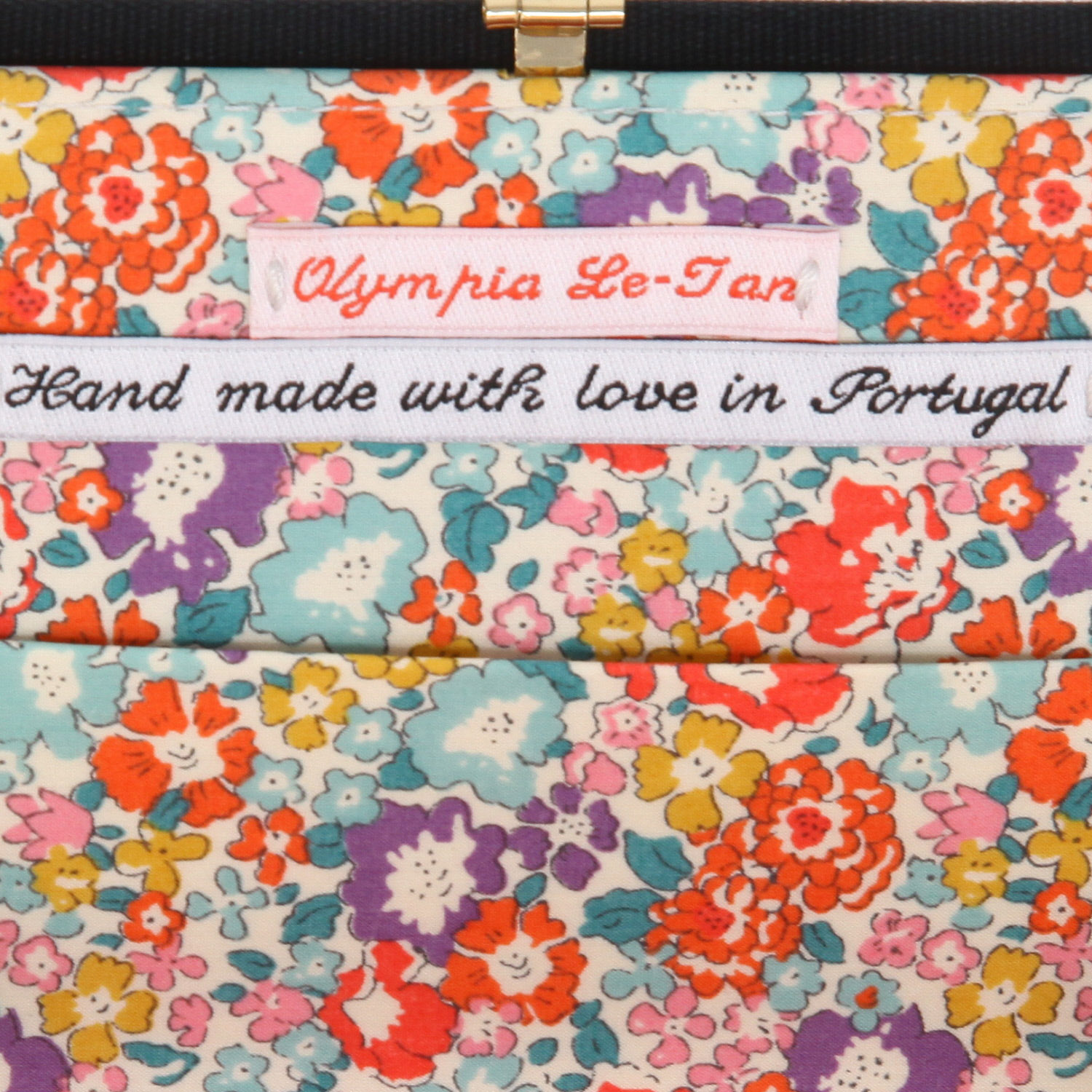 Borsa/pochette Olympia Le-Tan Larry Saunders "Tu paieras" de ta chair in tela nera - Detail D3