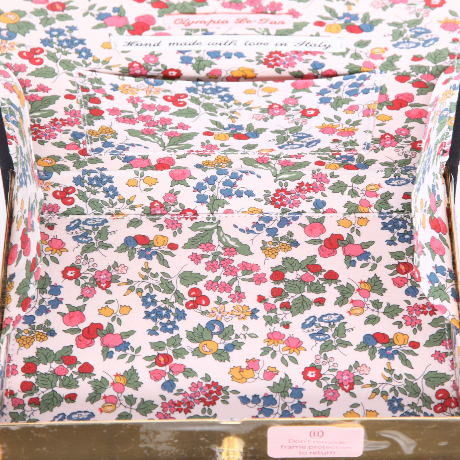 Sac bandoulière Olympia Le-Tan Studio 54 Vip Admission A19507 en toile noire - Detail D2