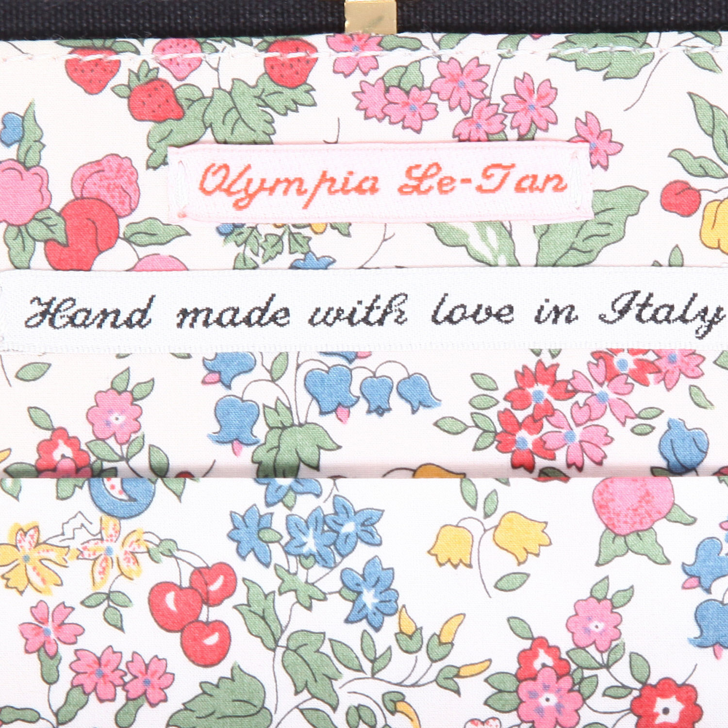 Sac bandoulière Olympia Le-Tan Studio 54 Vip Admission A19507 en toile noire - Detail D3