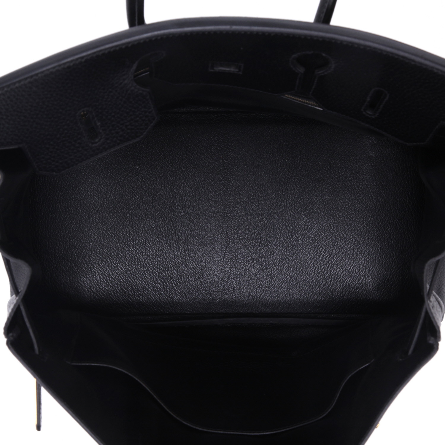 Hermès  Birkin 35 cm handbag  in black Ardenne leather - Detail D3