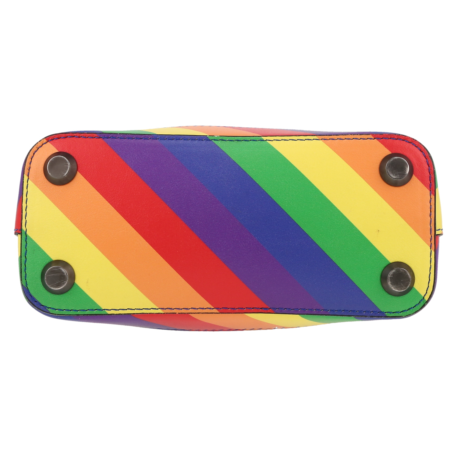 Balenciaga  Ville Top Handle mini  shoulder bag  in multicolor leather - Detail D1