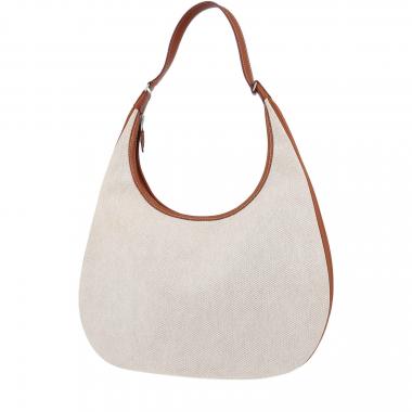 Hermès  Goa handbag  in beige canvas  and Barenia leather
