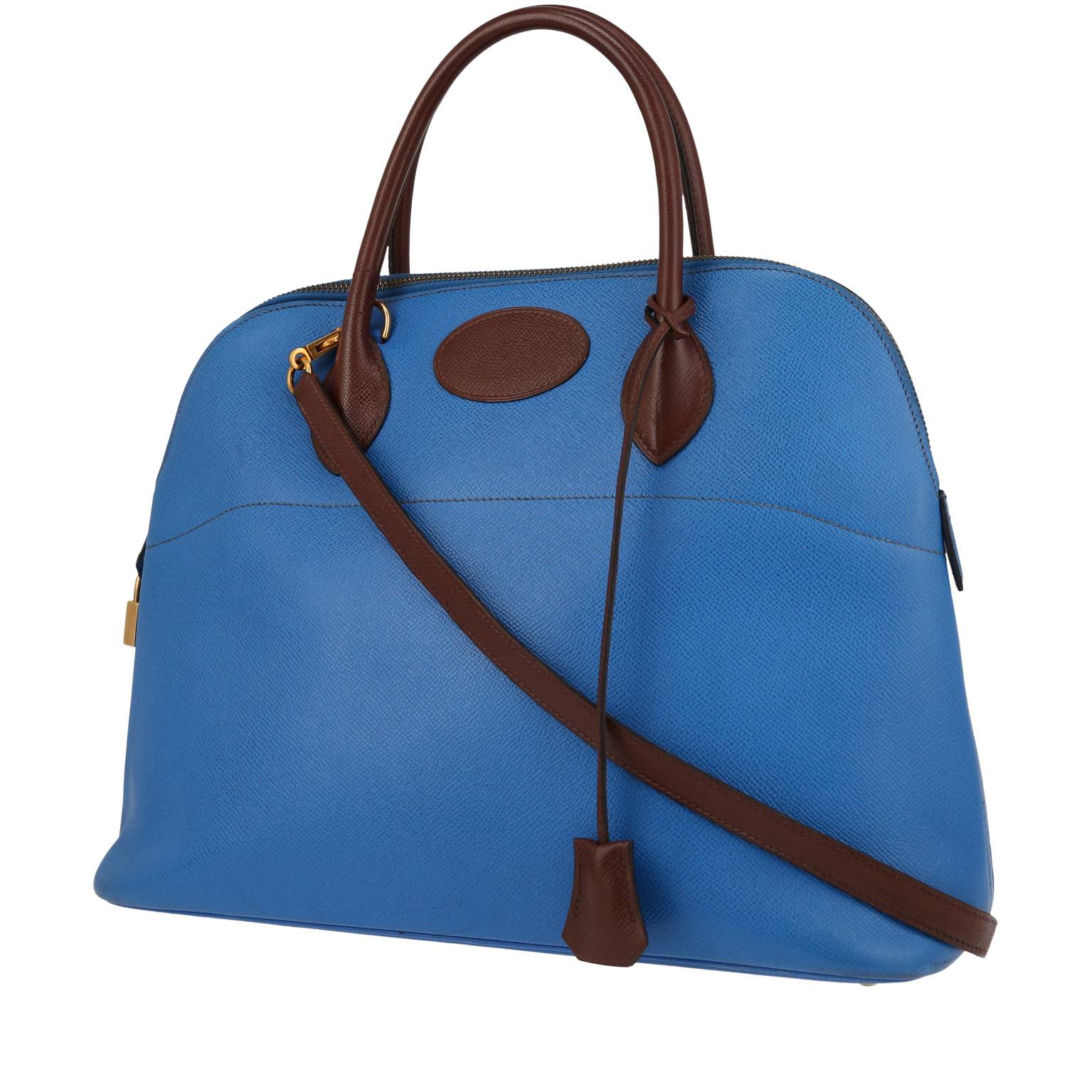 Bonastre Ring Leather Messenger Bag in Brown for Men