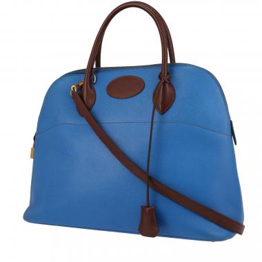 HERMES Bolide 31 Taurillon Clemence Leather Shoulder Bag Etoupe-US