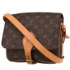 Louis Vuitton  Cartouchiére messenger bag  in brown monogram canvas  and natural leather - 00pp thumbnail
