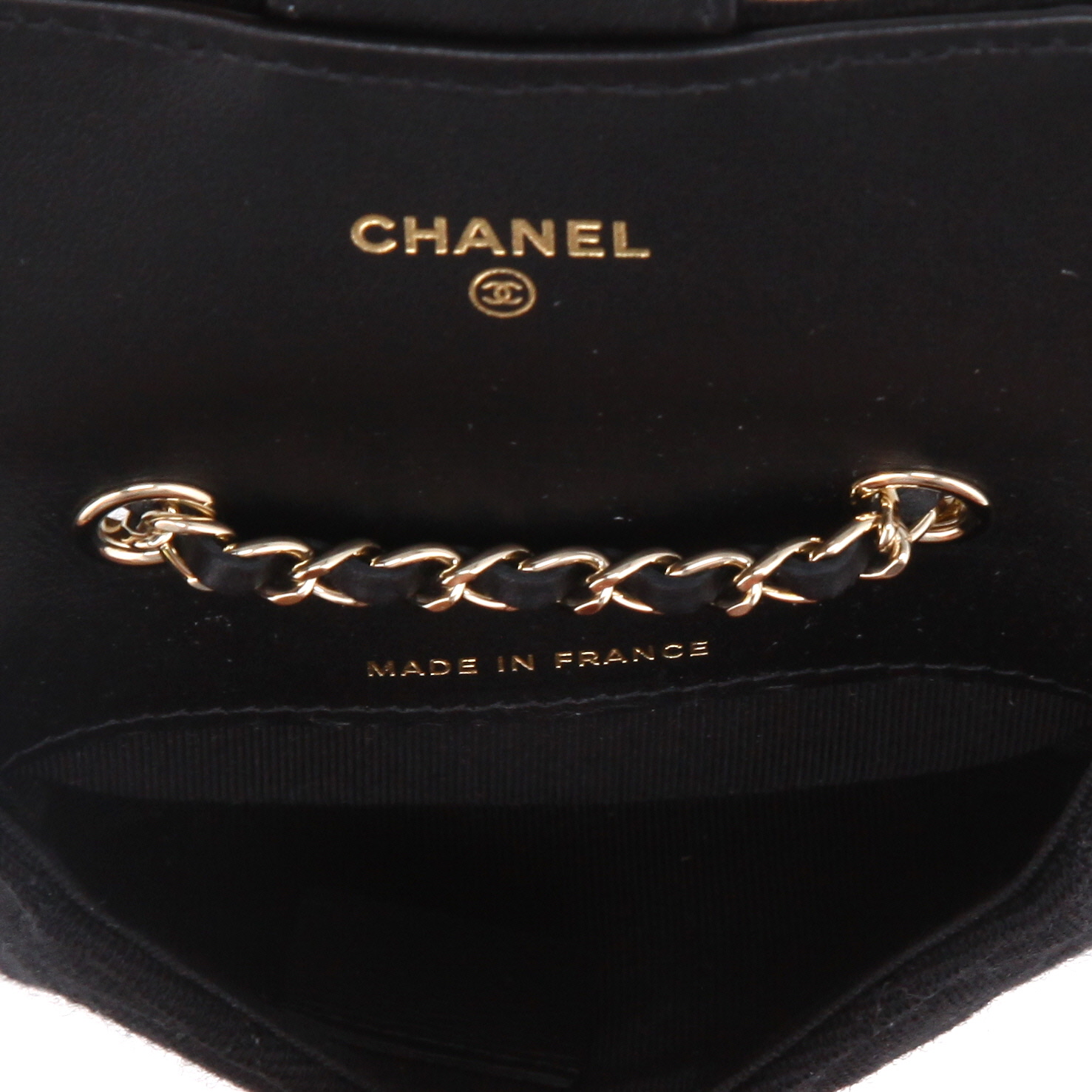 Chanel  Pochette ceinture en lona negra - Detail D3
