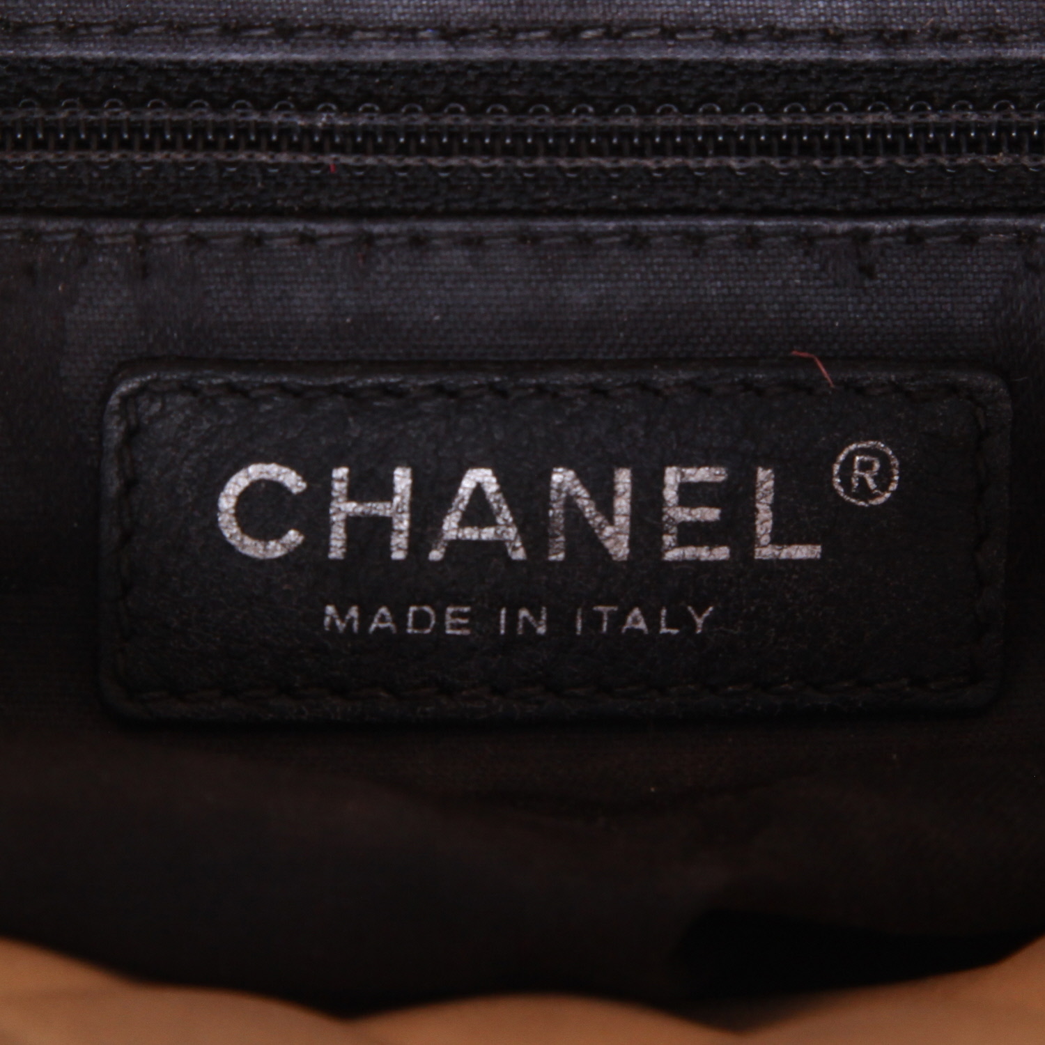 Borsa Chanel  Cambon in pelle trapuntata beige e pelle nera - Detail D2