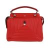 Fendi  Dotcom handbag  in red leather - 360 thumbnail