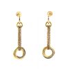 Paire de pendants d'oreilles Cartier Trinity en 3 ors - 360 thumbnail