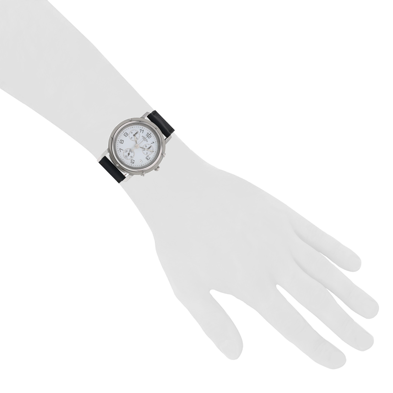 Hermes Paris Quartz 4 Montre pour Femmes 27MM Acier / Or Clipper Bracelet