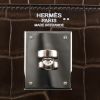 Hermès  Kelly 32 cm handbag  in Gris Éléphant niloticus crocodile - Detail D2 thumbnail