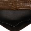 Hermès  Kelly 32 cm handbag  in Gris Éléphant niloticus crocodile - Detail D4 thumbnail