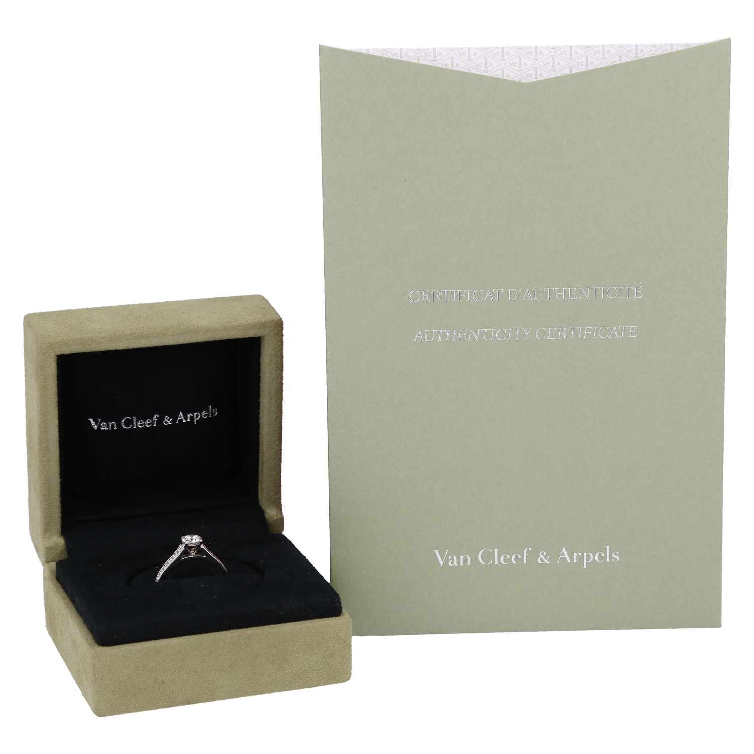 Bague Van Cleef & Arpels Romance en platine et diamant - Detail D2