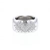Bague Chanel Coco Crush grand modèle en or blanc et diamants - 360 thumbnail