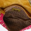 Dior  Saddle handbag  in pink canvas  and yellow velvet - Detail D3 thumbnail