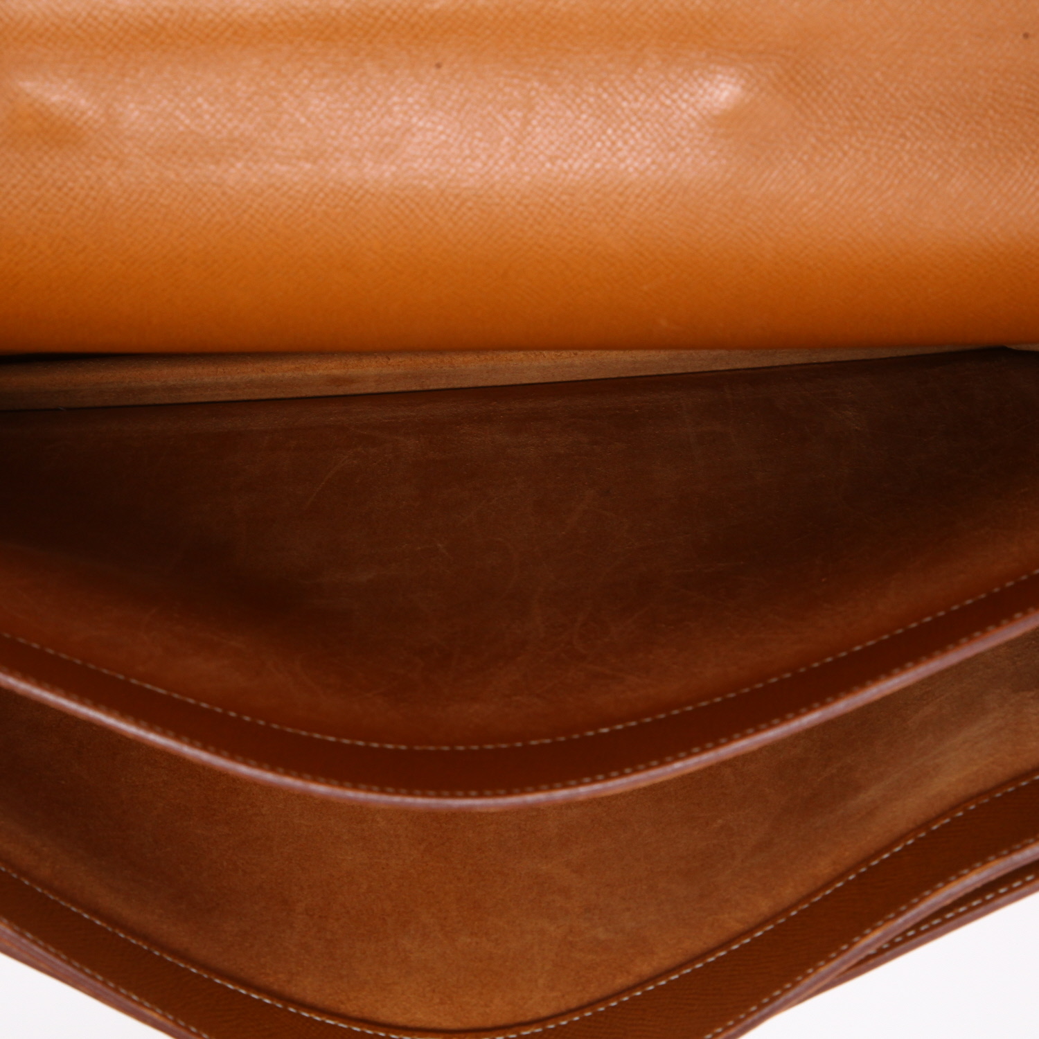 Borsa portadocumenti Hermès  Sac à dépêches in pelle Courchevel gold - Detail D2
